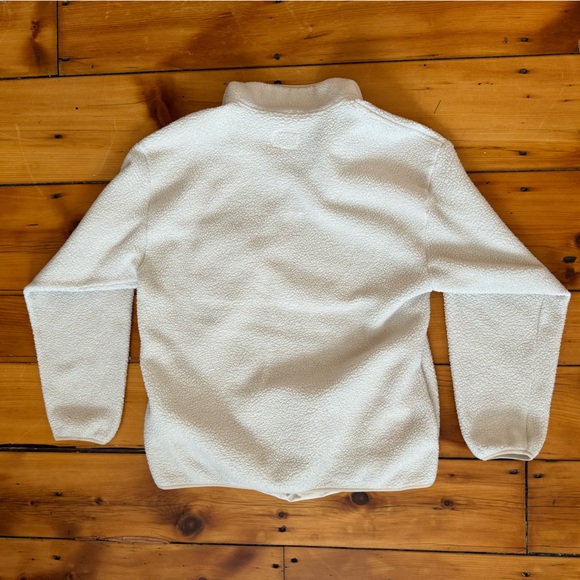 Goodfellow & Co. Henley Kangaroo Pocket White Sherpa Jacket - Picture 2 of 3